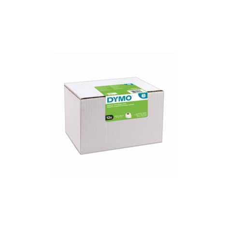 Rotoli da 220 etichette Dymo LabelWriter Spediz./Badge 101x54 mm bianco value pack da 12 rotoli - S0722420